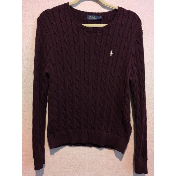 Polo by Ralph Lauren Sweaters - Women’s Polo Ralph Lauren Purple Crewneck Cotton Sweater Size Large